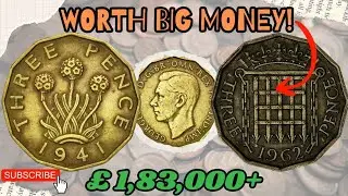 TOP 5 BRITISH THREE PENCE COINS WORTH BIG MONEY! | Rare UK 3d Coins Skyrocketing in Value