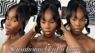 90’s SYNTHETIC UPDO?? | Sensationnel LuLu Bun Updo “Unit 2” | Taylor Loraine