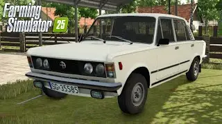 FS25 - Fiat 125p FSO Youngtimer - NEW CAR MOD for Farming Simulator 2025 ROLEPLAY | FS25 GAMEPLAY