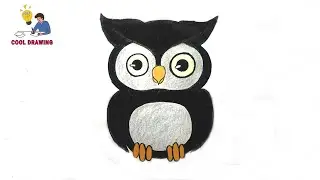 Owl drawing easy | How to draw owl | Owl drawing tutorial | Bird drawing tutorial | Drawing birds