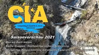 CIA Canyoning Angebot 2021 rund um K&ouml;ssen im Kaiserwinkl