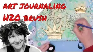 How to fill a H2O water tank brush ZIG by Kuretake with ink and then draw with the inked waterbrush