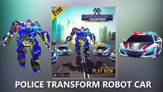 Police Car Transform Robot Car Crime City Cop Game