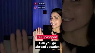 ECR passport and emigration check 🥵 #ecrpassport #Ecremigration #passportapplyonline