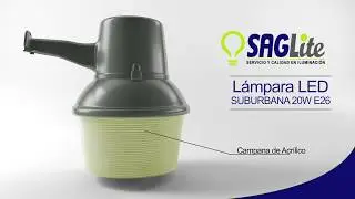 Lámpara LED Suburbana 20W 100-277V