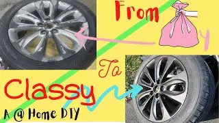 DIY OEM Wheel Rim Refinish | From Flaky to Flashy | At Home with Basic Supplies