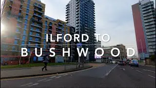Ilford to Bushwood via Aldersbrook - Rabbits Road - Aldersbrook Road - Bush Road - Romford Road