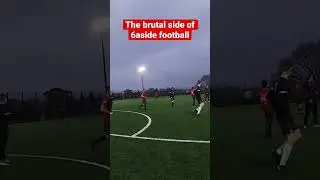 The brutal side of 6aside football! #referee #gbh #callthepolice #redcard #referees #bigtackle #thug