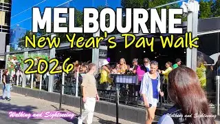 New Year&rsquo;s Day 2026 in Melbourne Australia Southbank & South Wharf Walk ☀️ The Langham Lobby Display