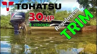 Como regular motor de popa - Pino do TRIM manual - (nesse vídeo TOHATSU 30HP 2T)