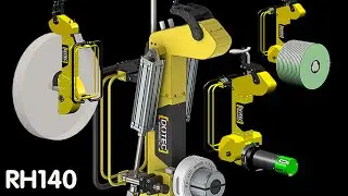 Roll handler, Reel handler RH140 by Dotec, Cap. 300Lb/140Kg
