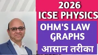 Class 10, physics, Graphs related to OHM'S LAW, ICSE PHYSICS,