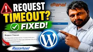 How to Fix Request Timeout Error in WordPress (Hindi) | cPanel Max Execution