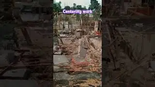 🤔Slab Centering Work 🔨 //Slab Ka Centering kaise kare #sitevisit #centering #shuttering #viralshorts