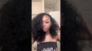 Side part braided halfwig style! ​⁠@ohmypretty ! #halfwig #braids #curlyhair  #hairvideos #hair