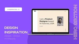 UI Design Inspiration | Daily UI Challenge | Modern UI Hero Section | Day 01