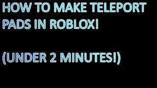 How to Make Teleport Pads | Under 2 minutes