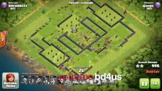Clash of Clans Legends of BD DJANGO| Clash with khadiza| 3star Miner attack|