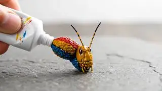 Ultimate Oddly Satisfying AI ASMR | Magic Paint Tubes Squeeze Out Living insects