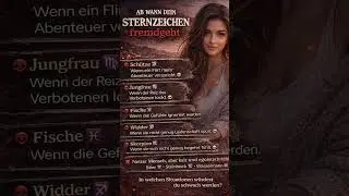 Sternzeichen die fremd gehen werden! #sternzeichen #astrologie