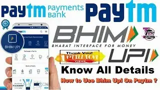 How to Use BHIM UPI On Paytm | BHIM UPI On Paytm | Paytm BHIM UPI | Paytm UPI | Paytm Bank UPI | UPI