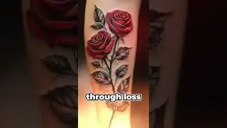 Rose Tattoo 🌹❤️ Timeless Symbol of Love, Strength & Beauty  #youtubeshorts #tattoo #viralshort