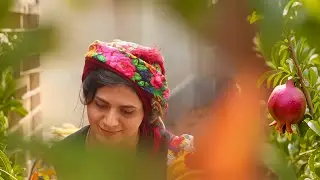 Nardoon | Preparing Local Stew with Wild Sour Pomegranates | Village life in Iran