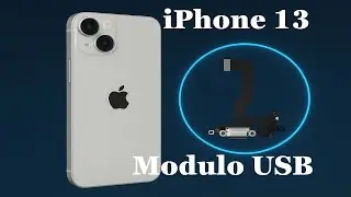 iPhone 13 - Come sostituire il modulo di ricarica USB e microfono - flat dock completo
