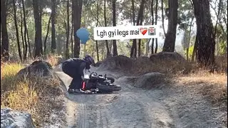 Practice gone wrong ❤️&zwj;🩹 #endurovlog #youtube #offroad #crashbike #accidentscaughtoncamera #viral