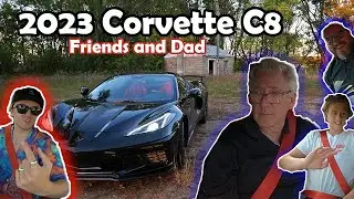 My Dad and Friends react to my 2023 CORVETTE C8!