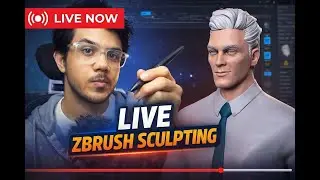 LIve | Game Ready Character in Zbrush  | Prasham Chakraborty
