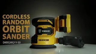 DEKO TOOLS. DKOS20Q1Y Orbit Sander Display.