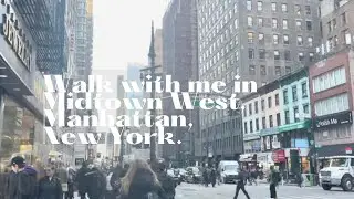 Walk with me in Midtown West, Manhattan,New York,4k.