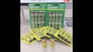 Customized 4 Rolls Catchmaster Sticky Fly Trap Ribbon,Fly Glue Ribbon,Fly Catcher Ribbon