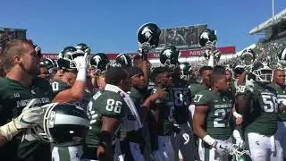 Michigan State fight song vs Bowling Green State University (9-2-2017)