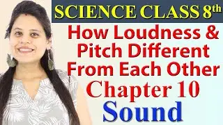 How Loudness and Pitch Different From Each Other - Chapter 10 - Sound - Science Class 8, CBSE