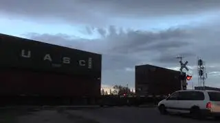 Canadian Pacific Intermodal (CP 199) Heads West at Brickburn, Calgary Alberta!