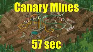 RollerCoaster Tycoon CF (OpenRCT2) Speedrun - Canary Mines FF% [57s]