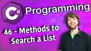 C# Programming Tutorial 46 - Methods to Search a List (Contains IndexOf, LastIndexOf)