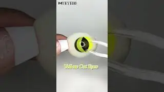 MYEYEBB Yellow Cat Eyes Cosplay Colored Contact Lenses | Prescription