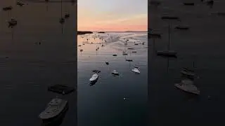 Golden Hour Over Rockport Harbor 🌅 | Peaceful Maine Morning Hyperlapse 