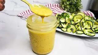 Easy 1 minute Homemade Healthy Salad Dressing. Perfect with all types of Salads