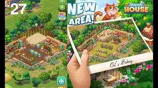 Merge Manor Sunny House : Cat's bakery  Level 62 Part 803 🐈&zwj;⬛🐈