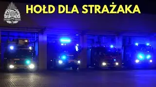 JRG 6 WARSZAWA ODDAJE HOŁD TRAGICZNIE ZMARŁEMU STRAŻAKOWI Z JRG 2 GDAŃSK - 02.11.2023