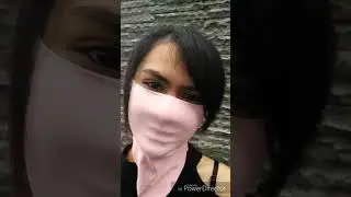 ASIAN GIRL WITH TIGHT FACE VEIL MASK