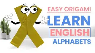 Origami Letter X | Learn Alphabets ABC With Origami #alphabet #papercraft