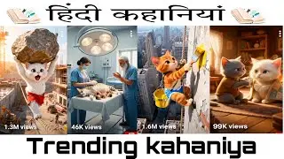 Kahani short (kahaniya) Hindi #ai #cartoon #cat #viralvideo #trendingvideos #cartoons #cartoonvideo