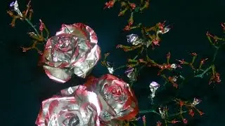 Aluminum foil roses - Beautiful Home Decor