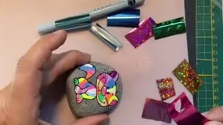 Tutorial how to use nail foil on a rock