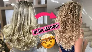 PRIMEIRO TRATAMENTO DOS CACHOS PÓS DESCOLORAÇÃO | CACHOS DEFINIDOS E BRILHOSOS 😍